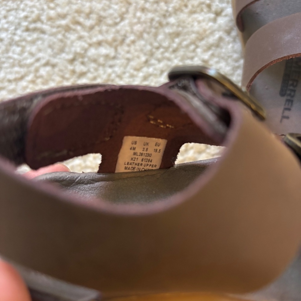 Merrell Unisex Child Bare Steps Sandal 4M NWOT - Picture 3 of 8
